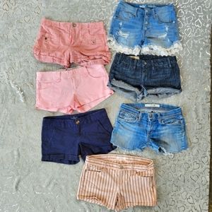 Lot 7 Shorts Joe's Loft Pink Blue Lace 4 6 No Mystery Box Wholesale Resellers